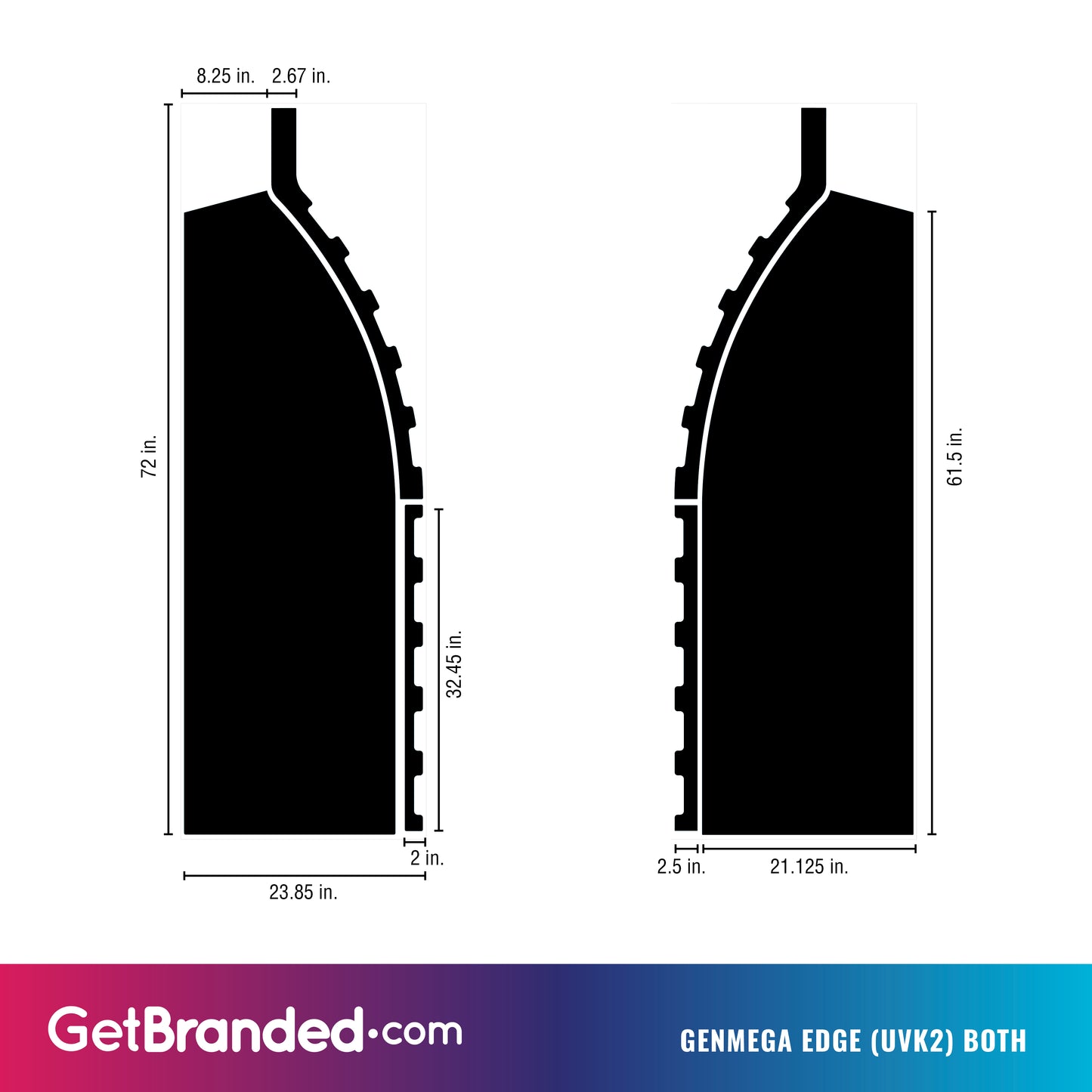Genmega Edge Left & Right Side SharkSkin® Panel
