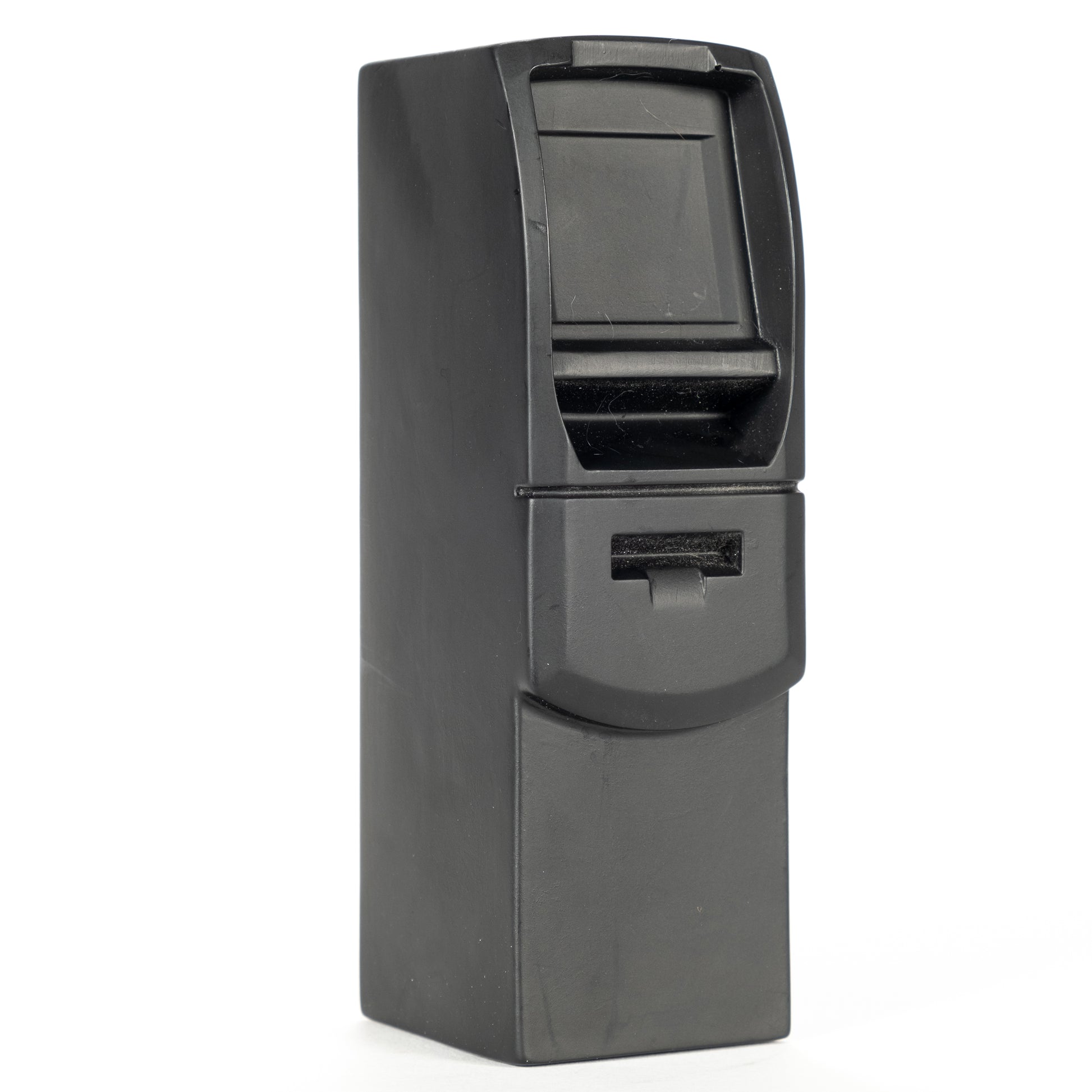 Mini Plastic ATM piggy bank in gray