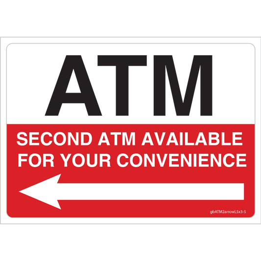 Second ATM Available With Directional Arrow (Right and Left)