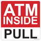 Double-Sided ATM Inside Push/Pull Decal