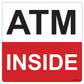 ATM Inside Decal. 5 inches by 5 inches in size.