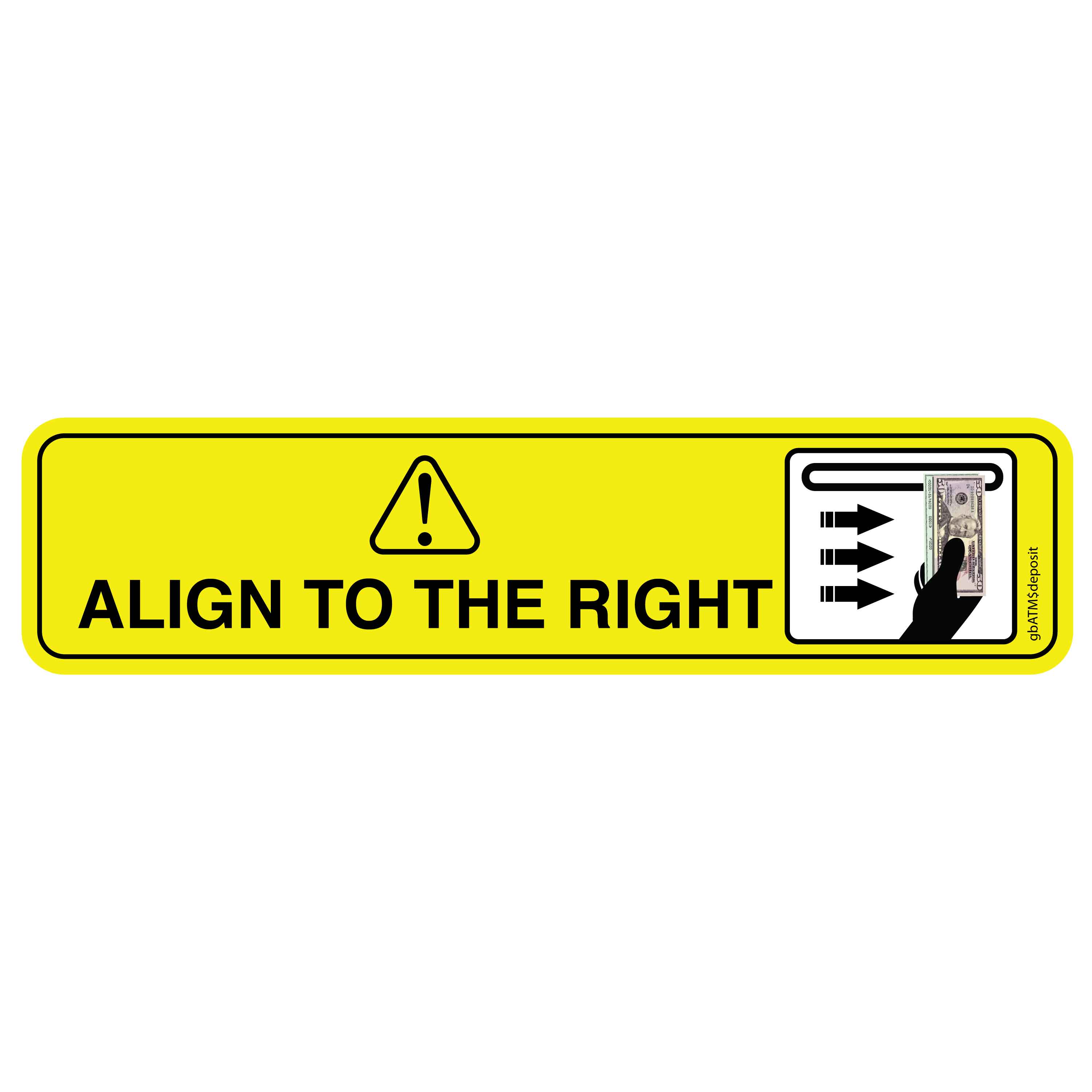 Align to the Right Decal | GetBranded.com