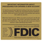 Patriot Act Plus FDIC - 7 x 6.5 inches Decal-GetBranded