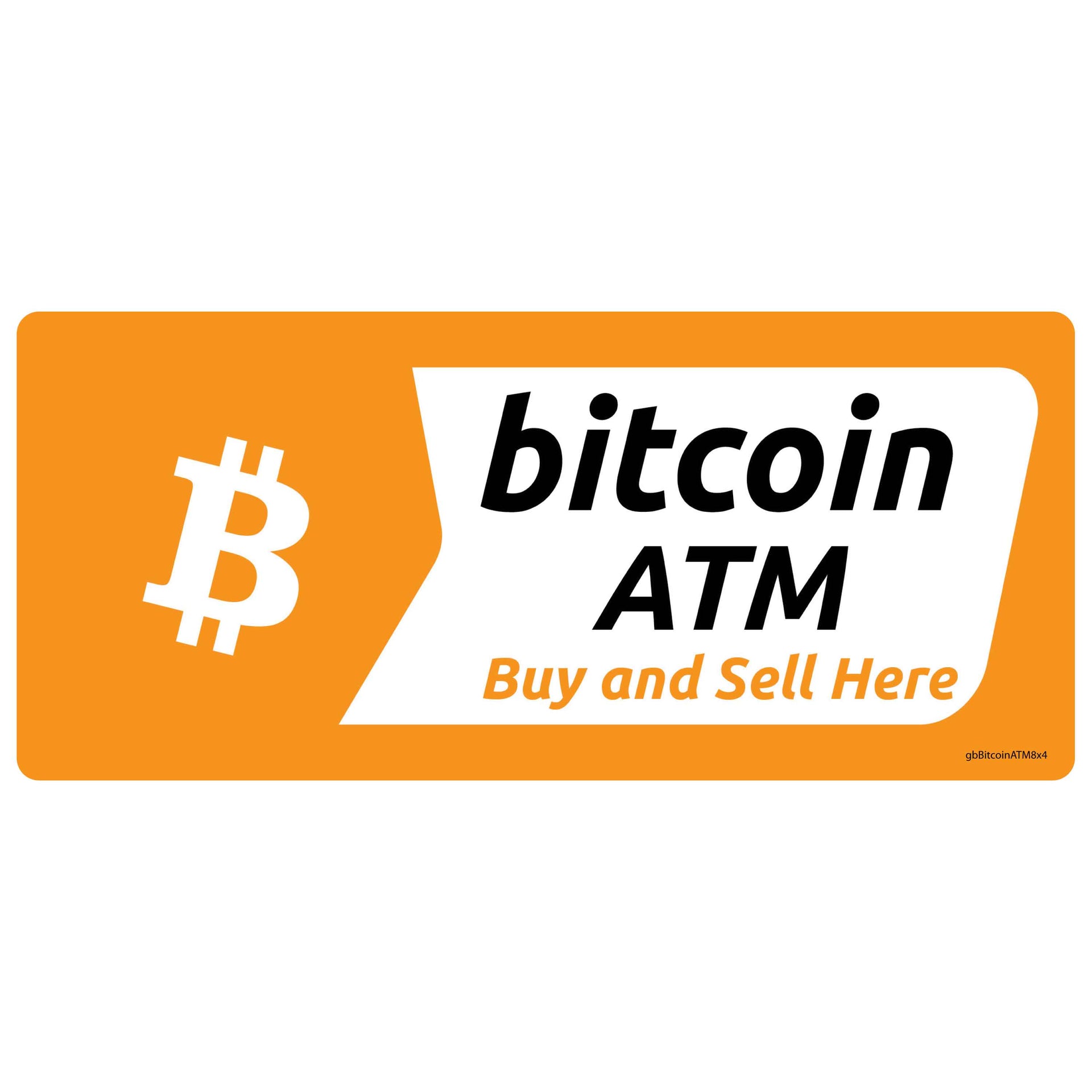 Bitcoin ATM Buy & Sell Here Decal | GetBranded.com