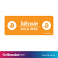 Orange Bitcoin Sold Here Decal size guide.