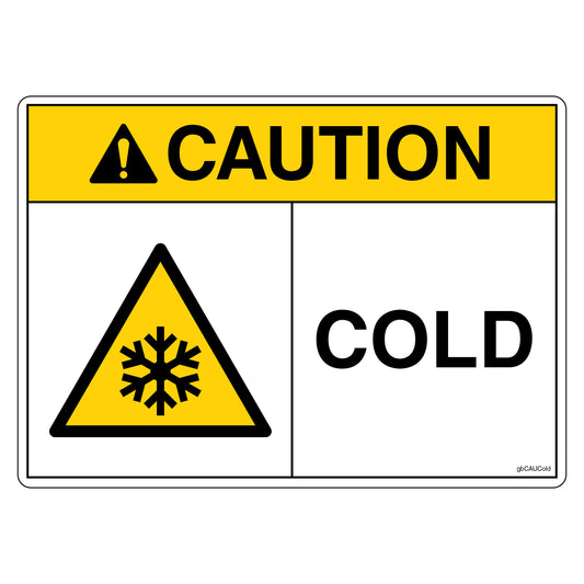 Caution Cold Decal. 