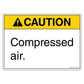 Caution Compressed Air Decal.