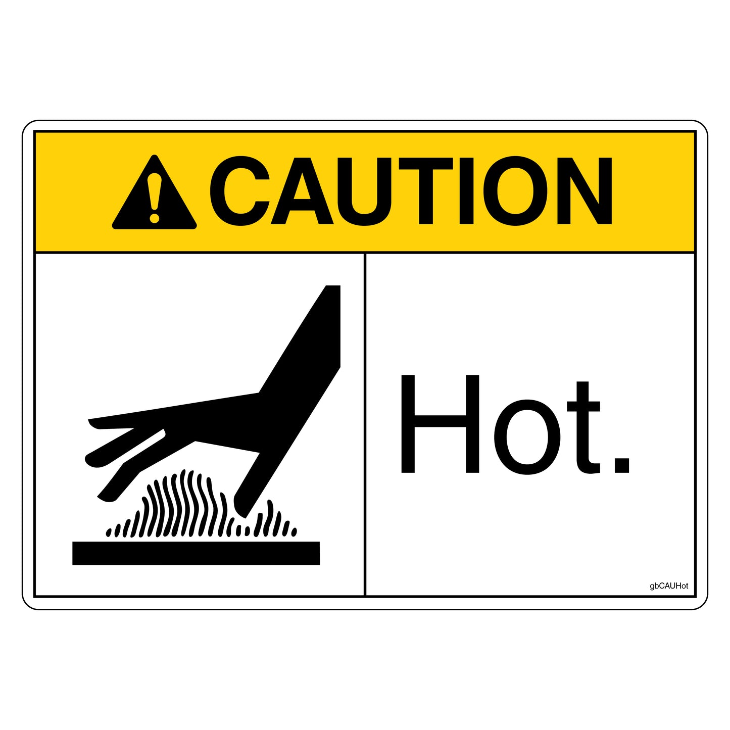 Caution Hot Decal.