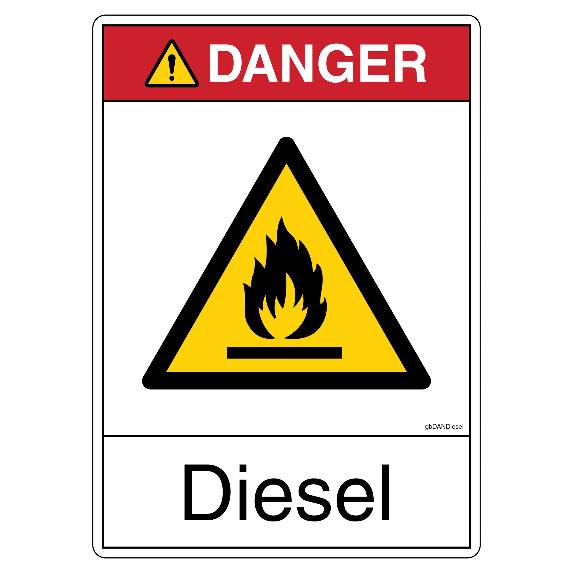 Danger Diesel Decal.