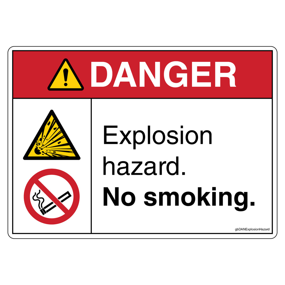 Explosion Hazard Decal | GetBranded.com