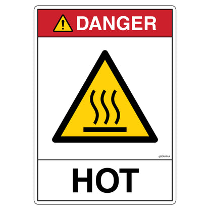 Danger Hot Decal.