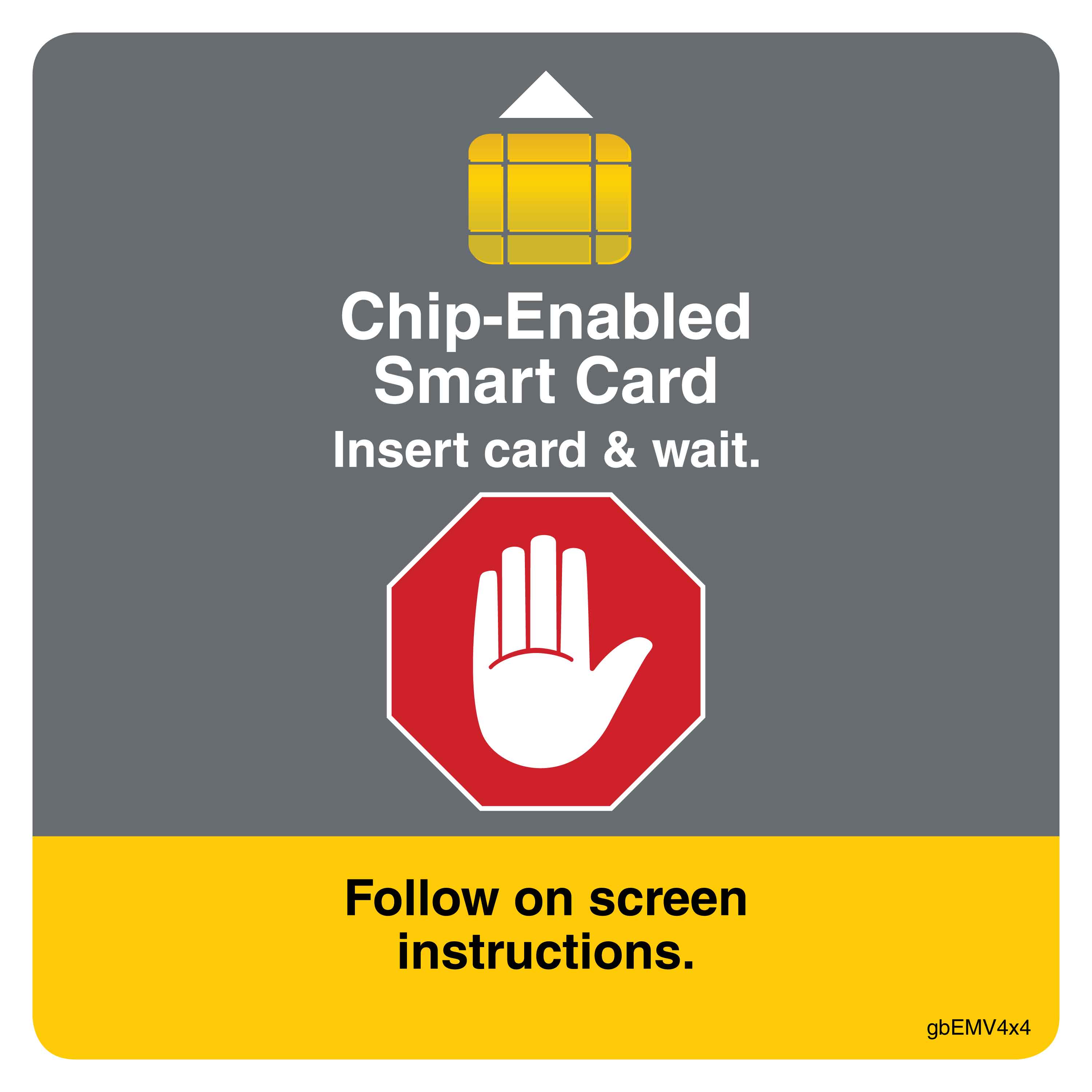 Chip Enabled Smart Card Decal | GetBranded.com