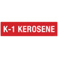Kerosene Decal. 12 inches by 3 inches in size.