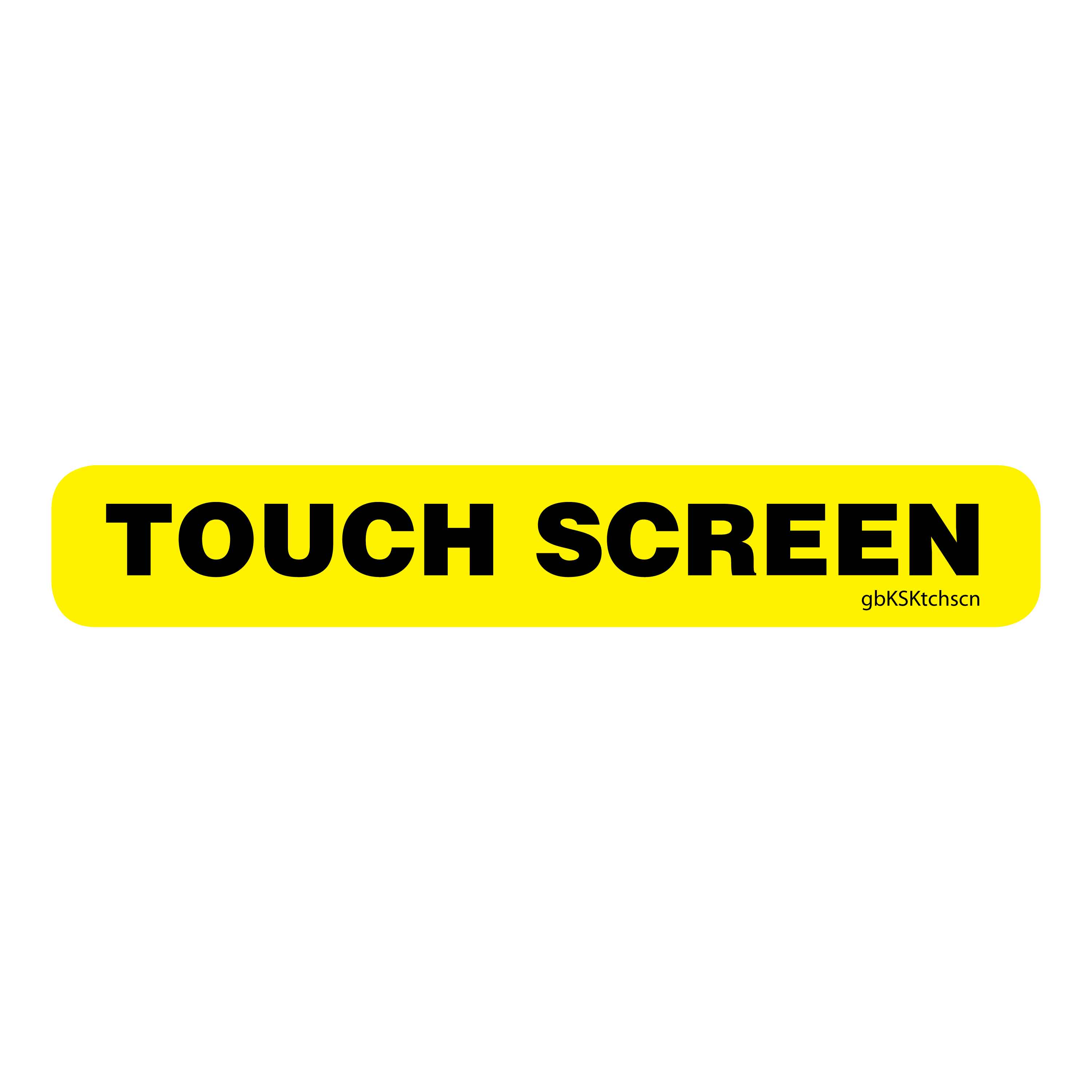 Block Screen Sticker Touch Screen Decal | GetBranded.com