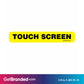 Touch Screen Decal size guide.
