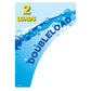 Decal for placement on washing machines at Laundromat displaying Doubleload - 2 Loads in size.