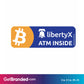LibertyX ATM Inside Decal size guide.