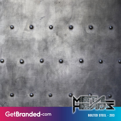 Envoltura MetalHeads™ de acero atornillado