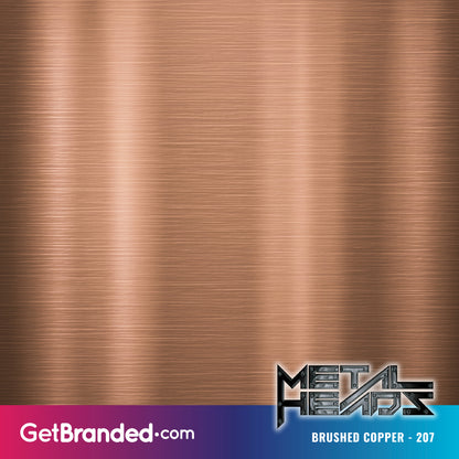 Envoltura MetalHeads™ de cobre cepillado