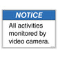Notice, All Activities Monitored Decal. 