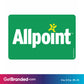 Single Network ATM Decal, Allpoint  size guide.