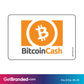 Single Network Decal, Bitcoin Cash Decal size guide. 3 inches by 2 inches in size.