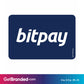 Single Network Decal, Bitpay Blue size guide. 3 inches by 2 inches in size.