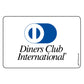Single Network Decal, Diners Club International. 3 inches by 2 inches in size. 