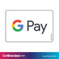 Single Network Decal, Google Pay size guide.
