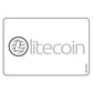 Single Network Decal, Litecoin. 3 inches by 2 inches in size.