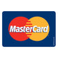 Single Network Decal, MasterCard. 3 inches by 2 inches in size