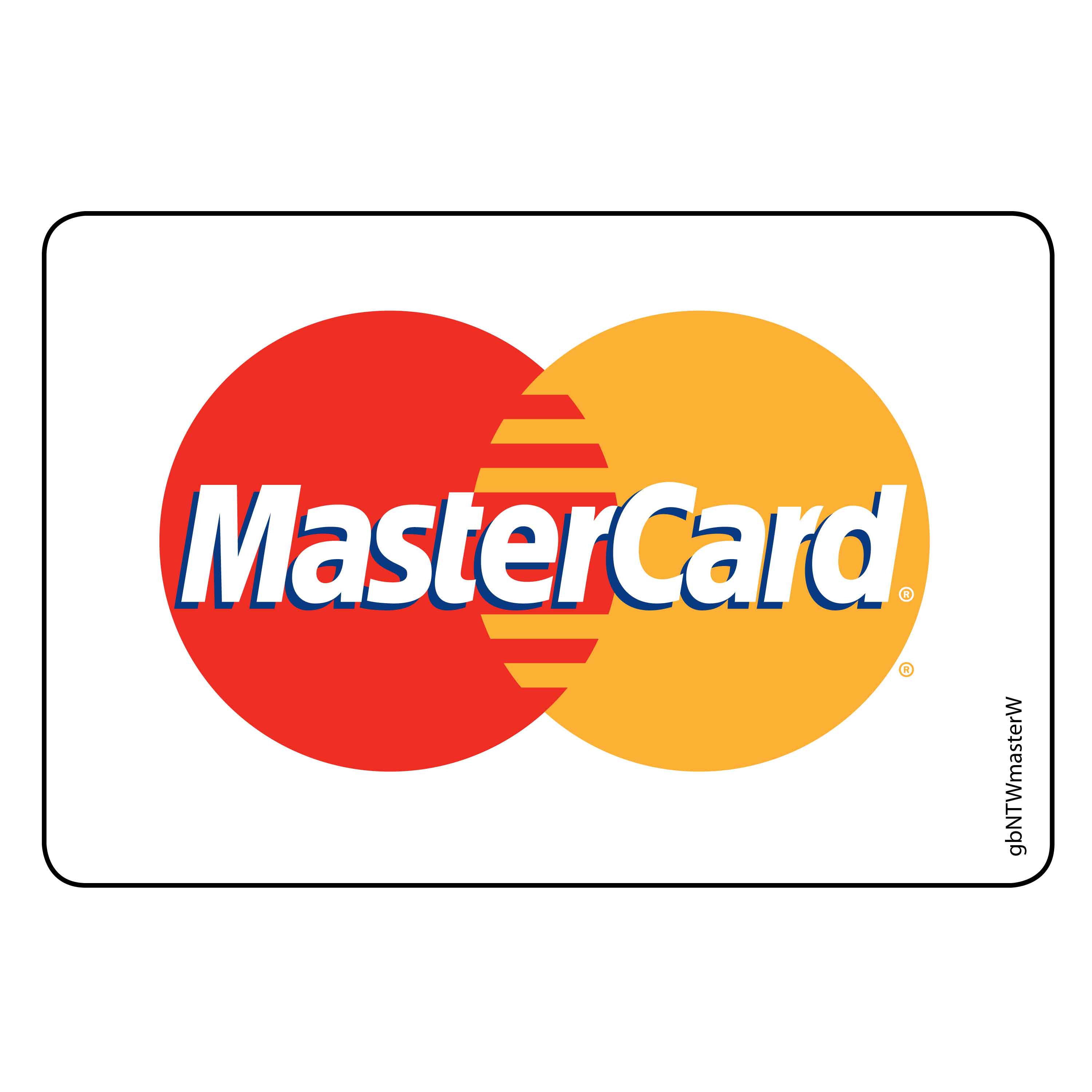 MasterCard Network Decal - White | GetBranded.com