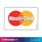 Single Network Decal, MasterCard size guide.