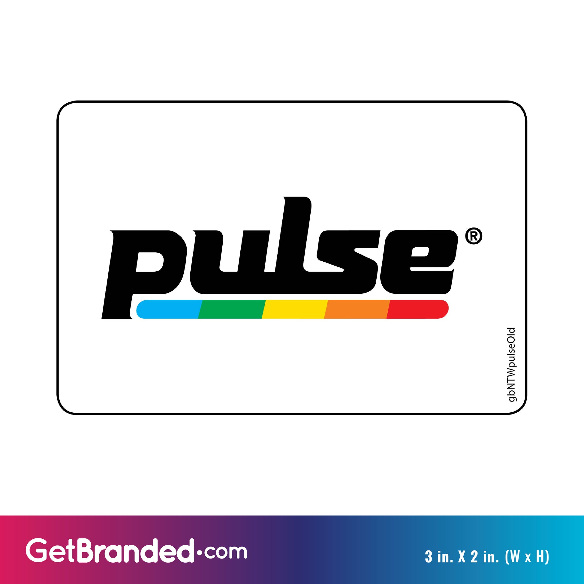 Single Network Decal, Pulse Multicolor size guide.
