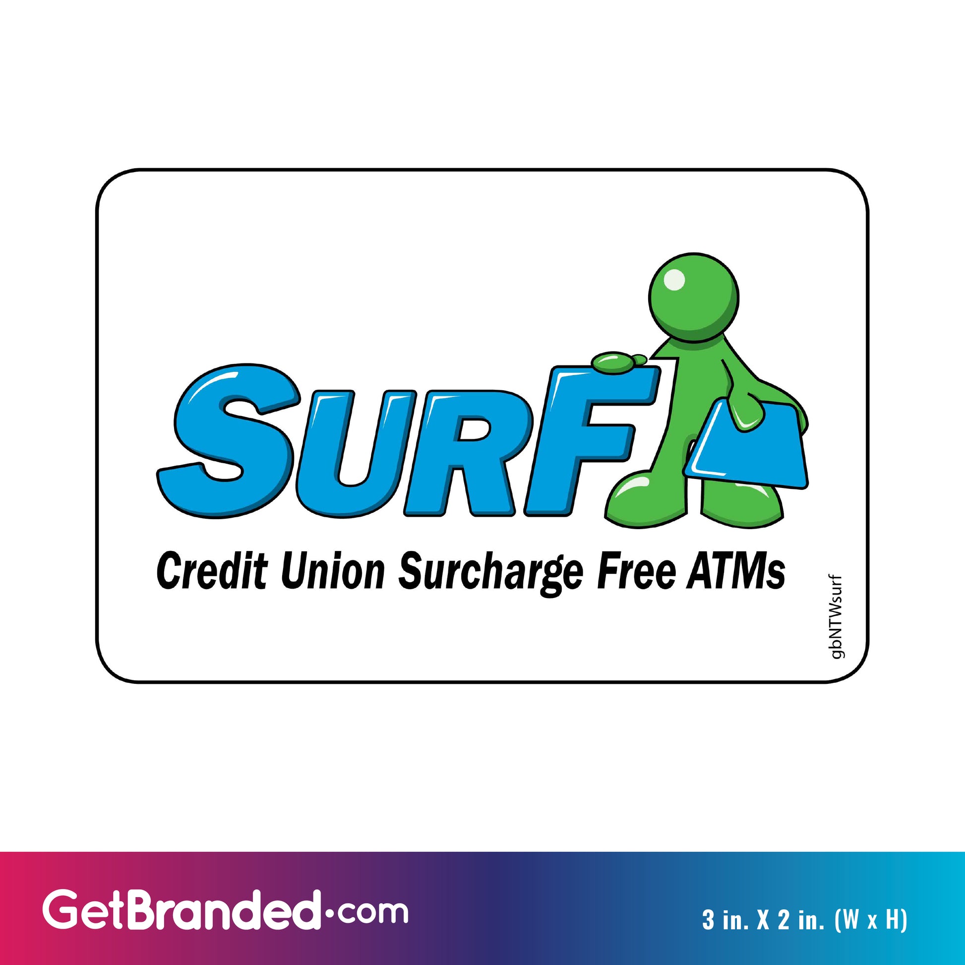 Single Network Decal, Surf Surcharge Free size guide.