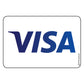 Single Network ATM Decal, Visa. 3 inches by 2 inches in size.