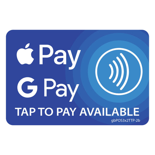 Tap to Pay Decal Blue