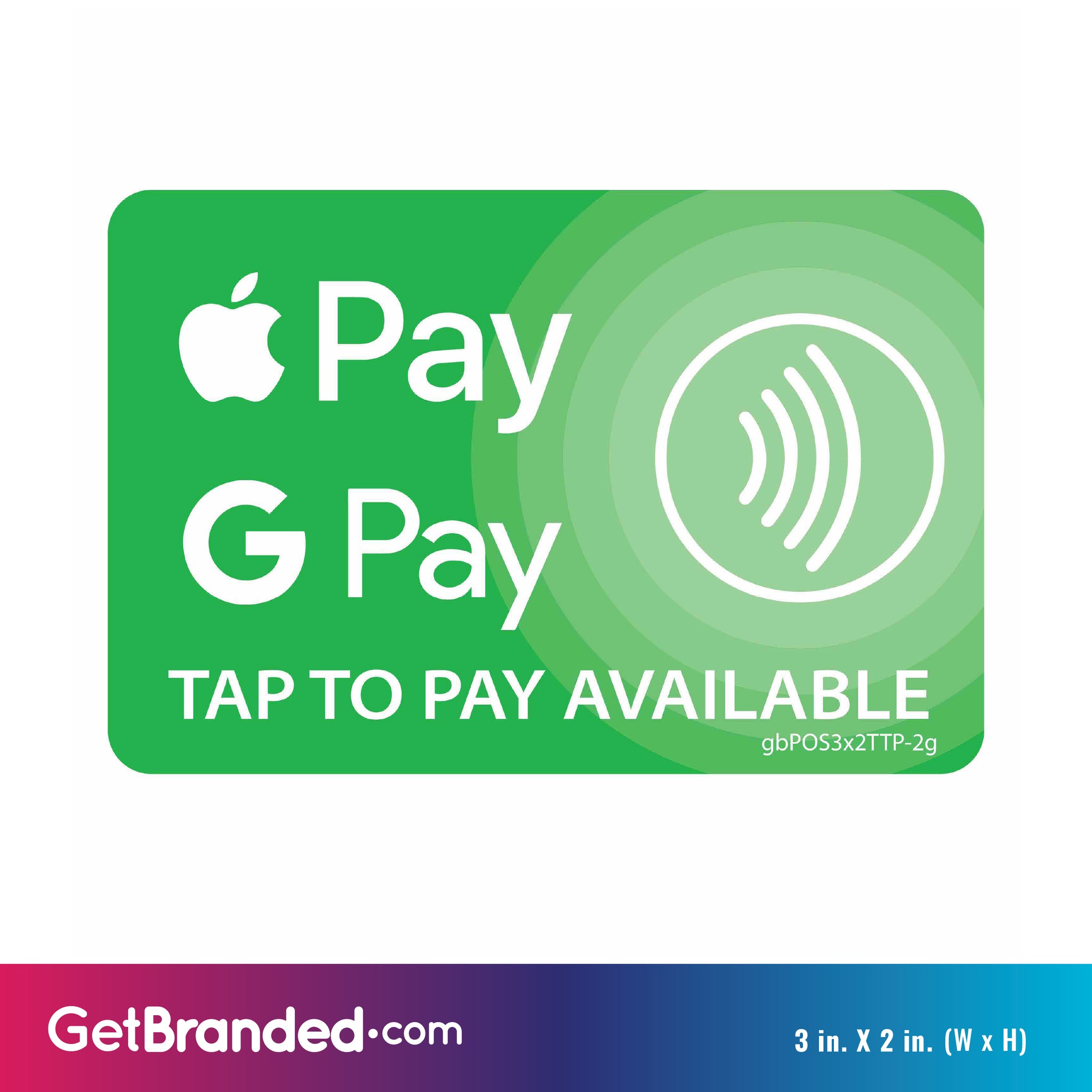 Tap to Pay Sticker | GetBranded.com
