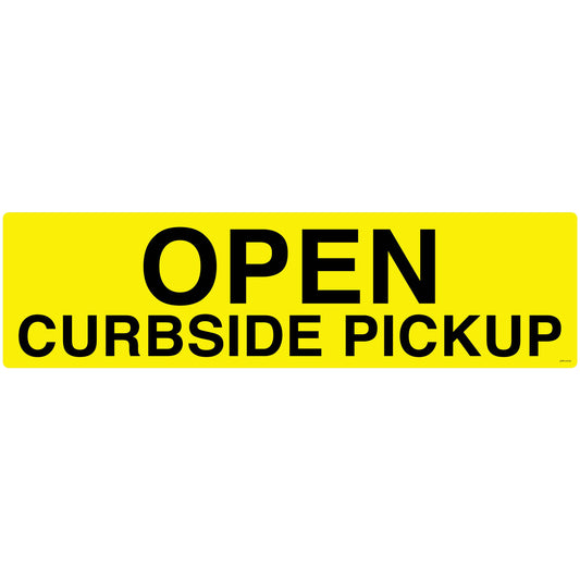 Open Curbside Pickup Decal