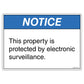 Notice, Property Protected Electronic Surveillance Decal. 