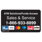 5" x 2" Sale & Service Decal Example.