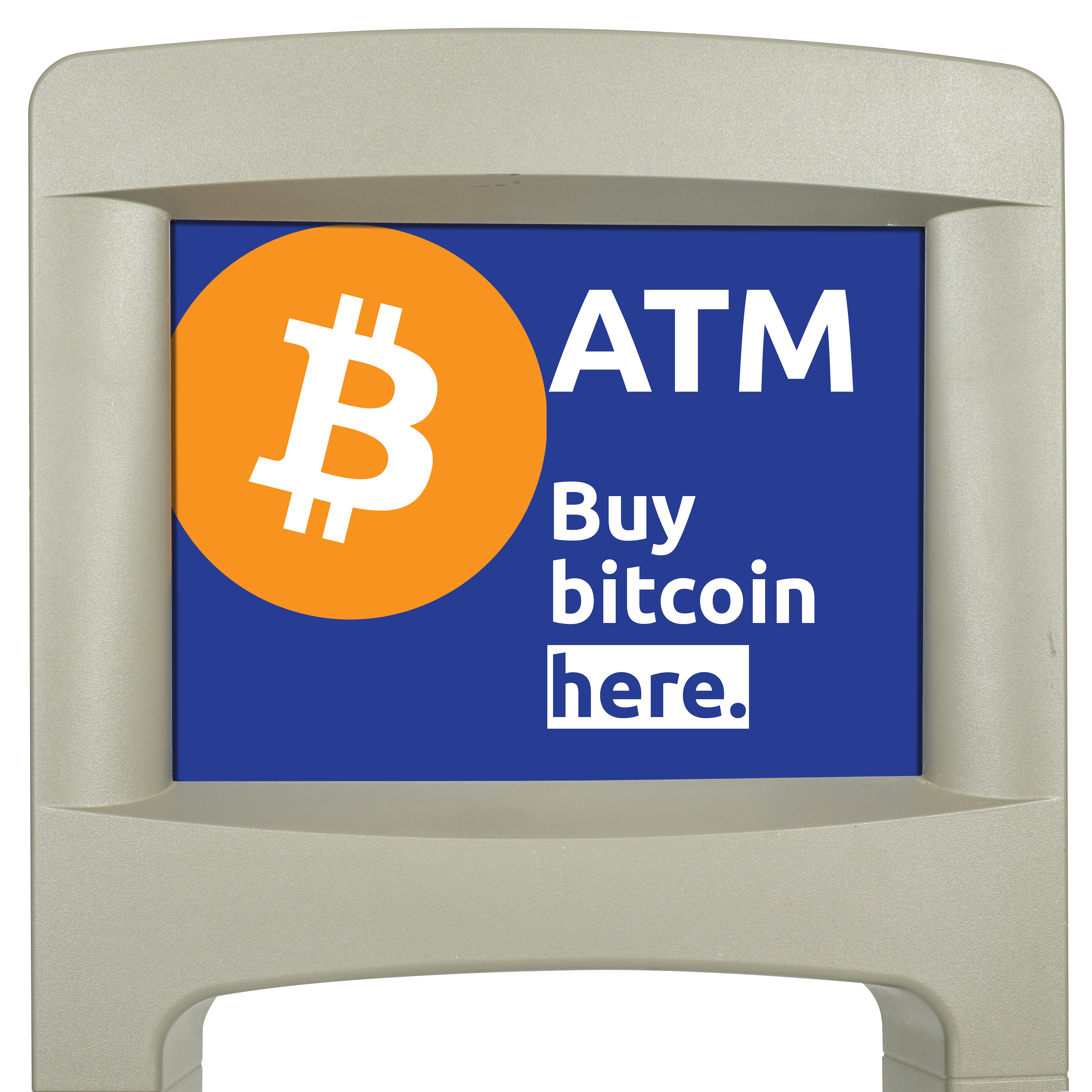 Buy Bitcoin Here Topper Insert | GetBranded.com