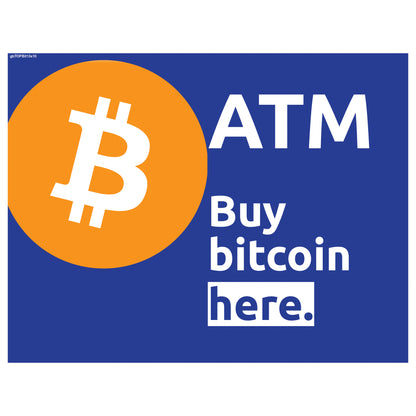 Compre Bitcoin aquí Inserto de adorno