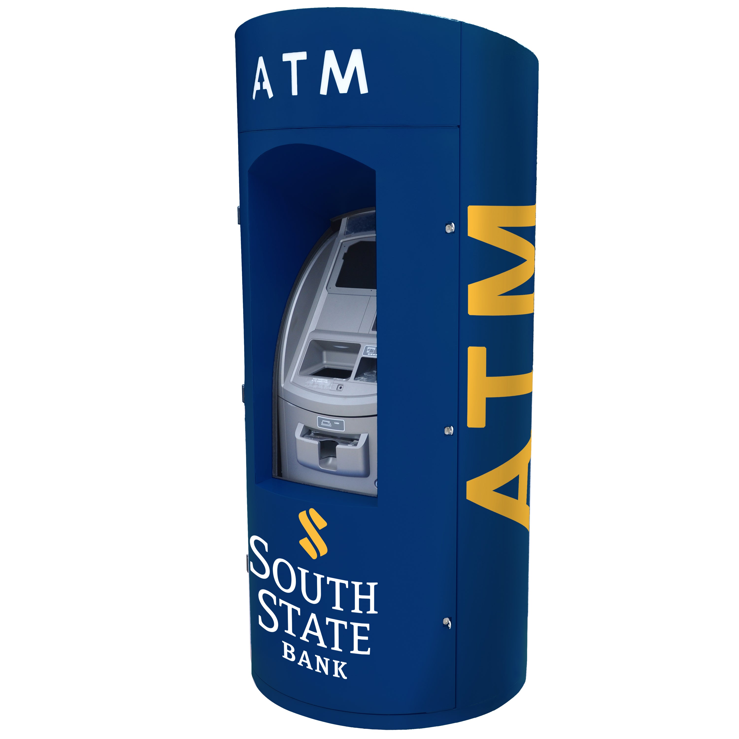 TPI Round ATM Kiosk Enclosure Spot Graphics – GetBranded.com