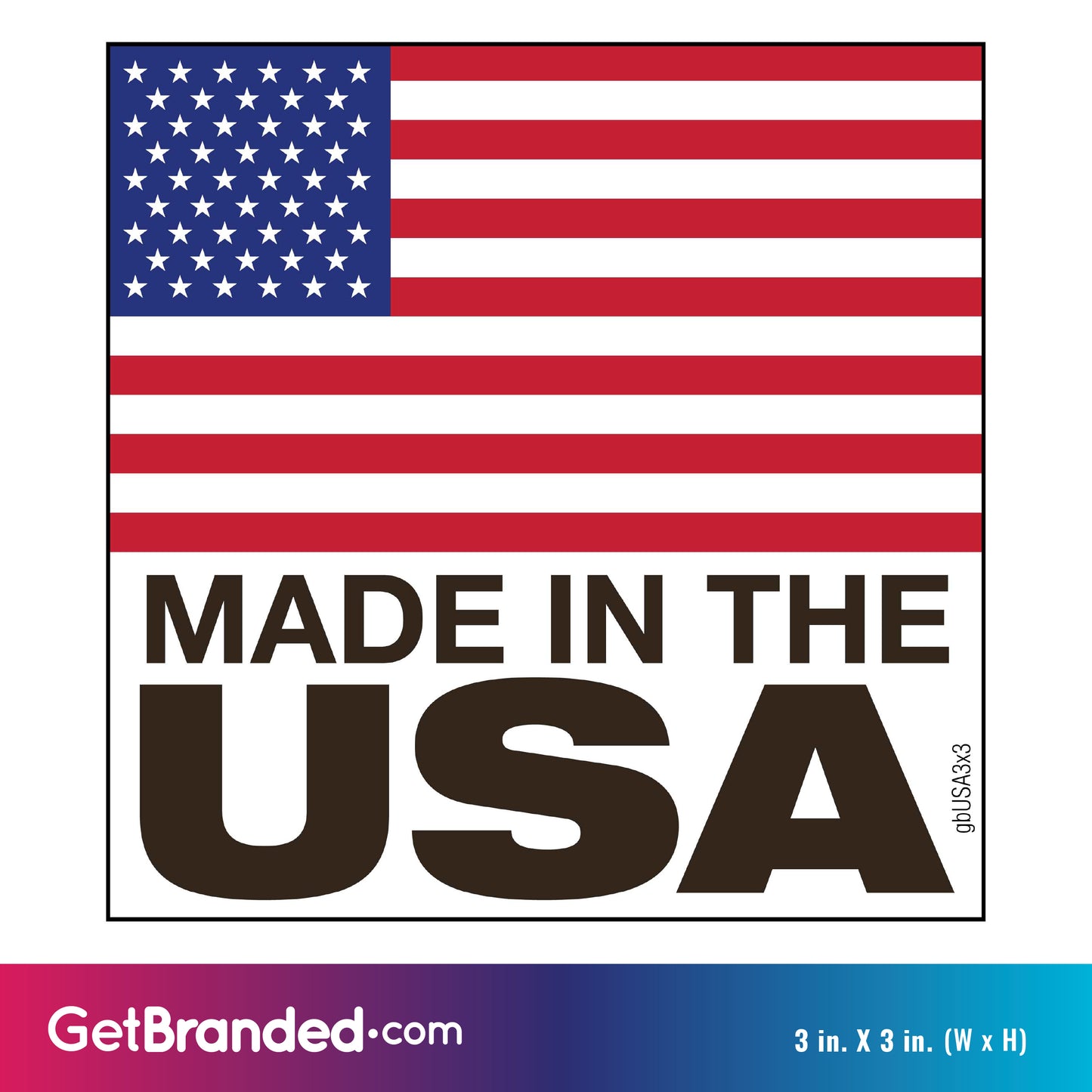 Made in the USA Decal size guide.